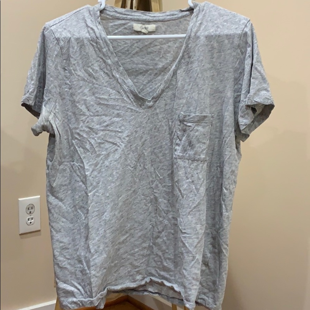 Madewell grey vneck